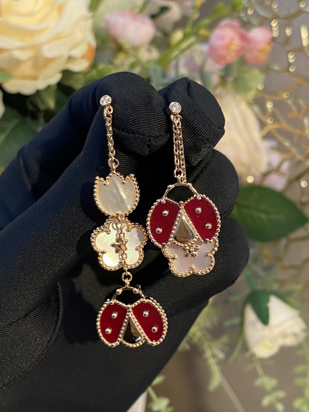 Van Cleef & Arpels Ladybug Earrings